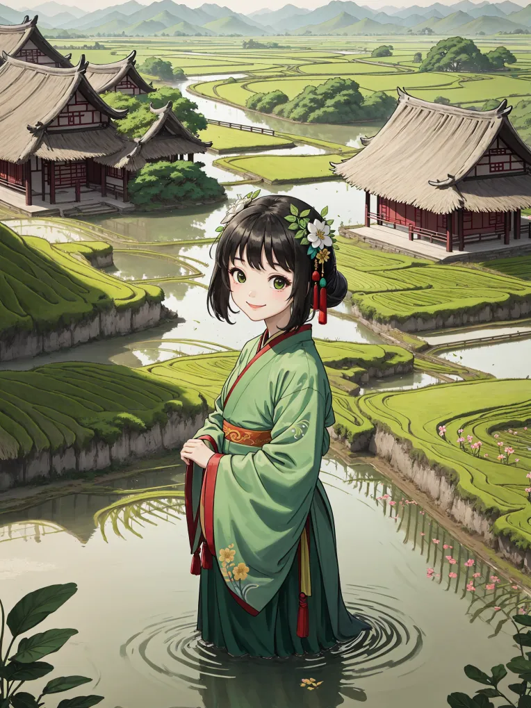 手绘插画chinese style