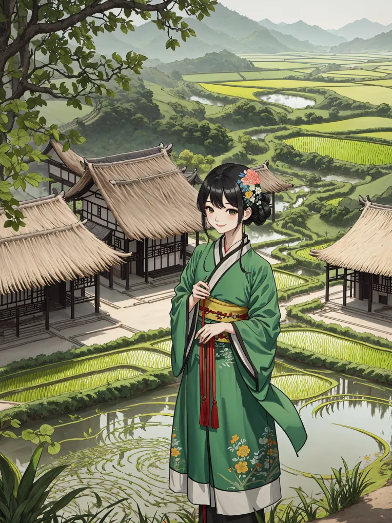 手绘插画chinese style