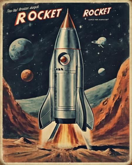 Retro Rocket - RunningHub Stable Diffusion & Flux LoRA