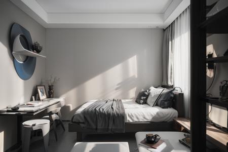 室内设计-现代简约高级灰|Modern Grey Style Interior Design - RunningHub Stable ...