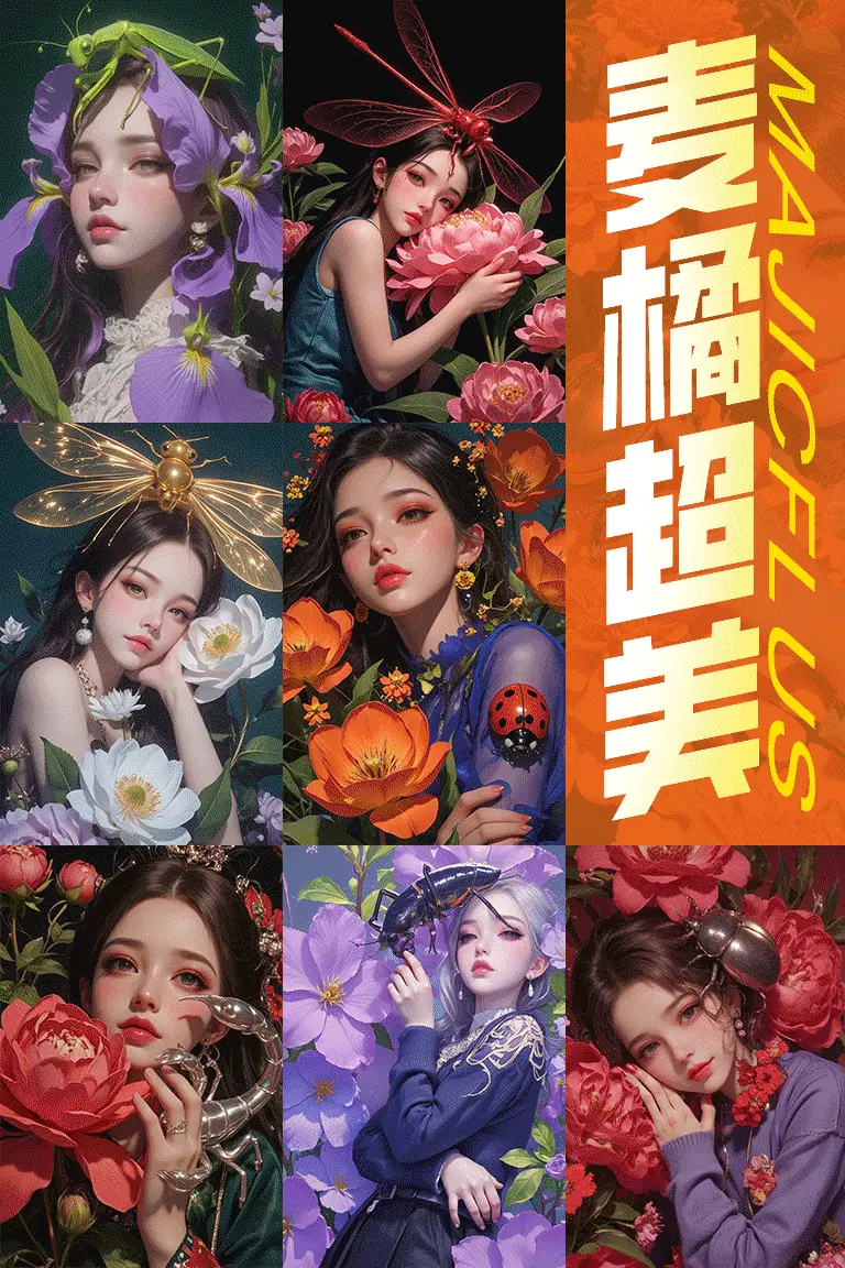 纯美手绘质感头像 麦橘超美(一丹一世界)