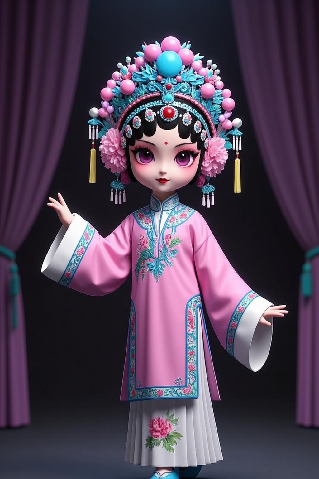 中国浙江非遗:昆曲五家门 IP戏曲形象设计 国风手办