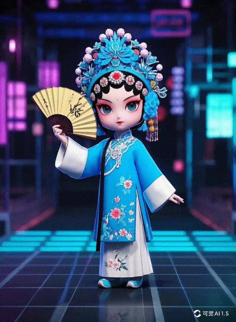 中国浙江非遗:昆曲五家门 IP戏曲形象设计 国风手办