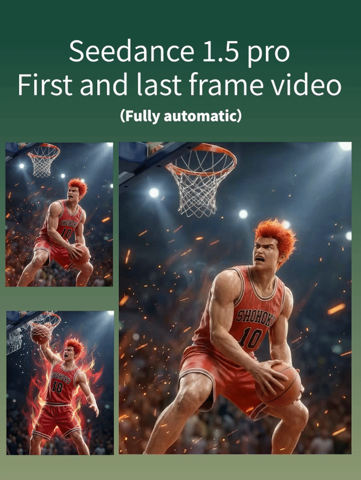 Seedance 1.5 Pro Start and End Frame Video (Fully Automatic)