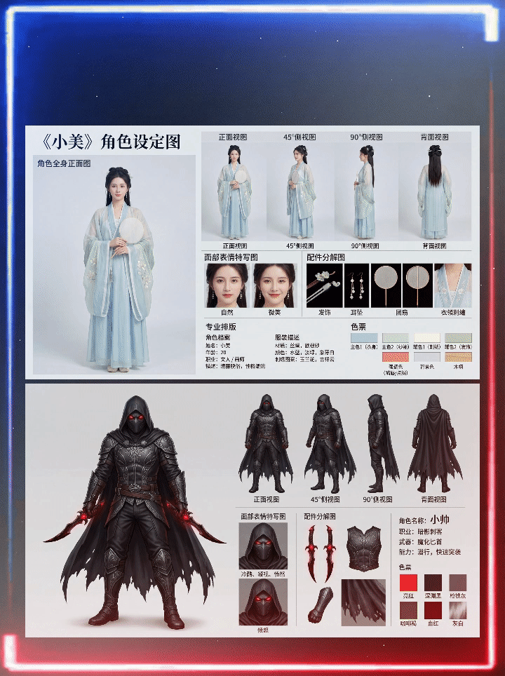 【角色建档】全能图片2.0（漫剧-短剧适用）