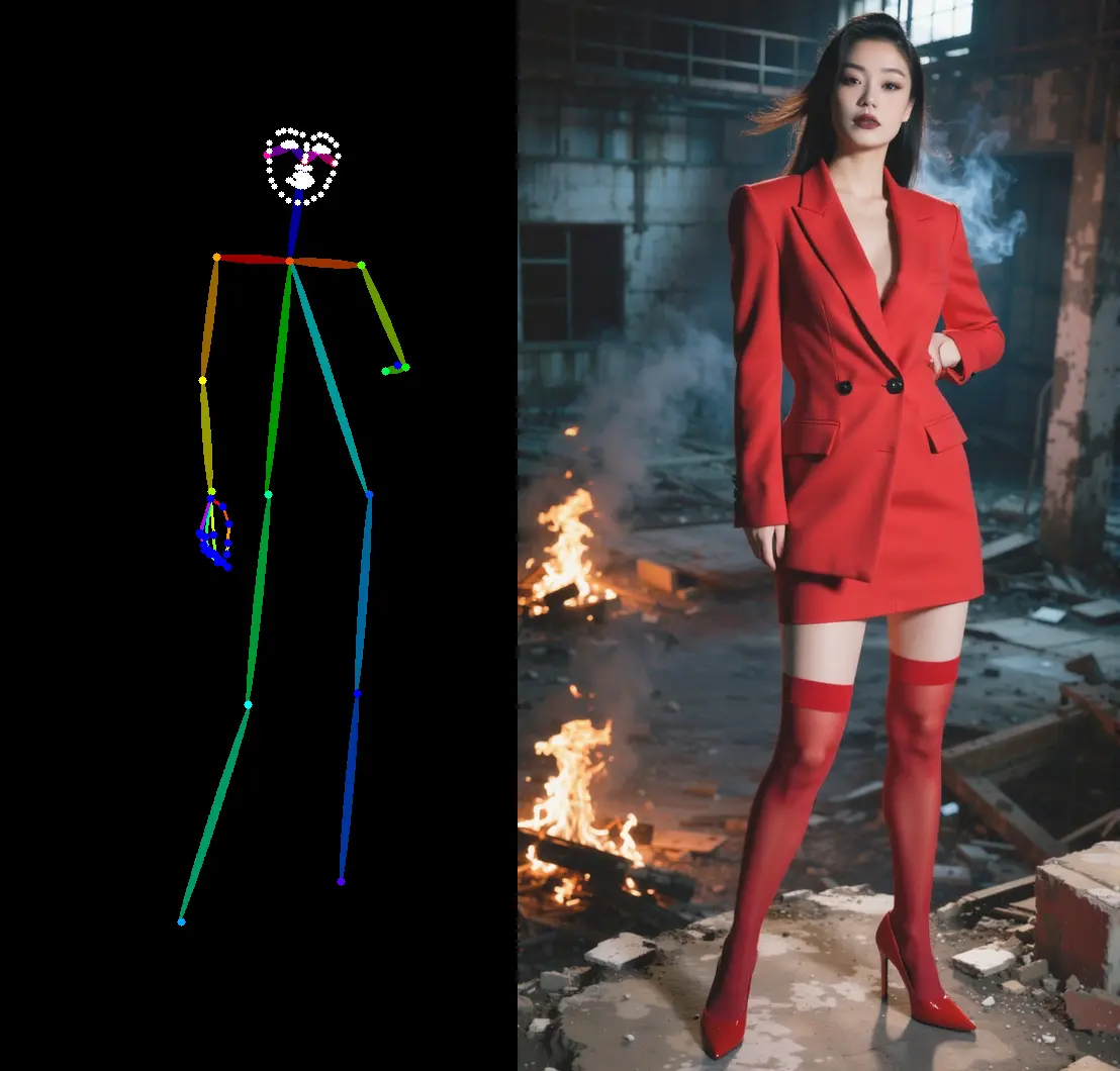 Kontext Controlnet posture change workflow
