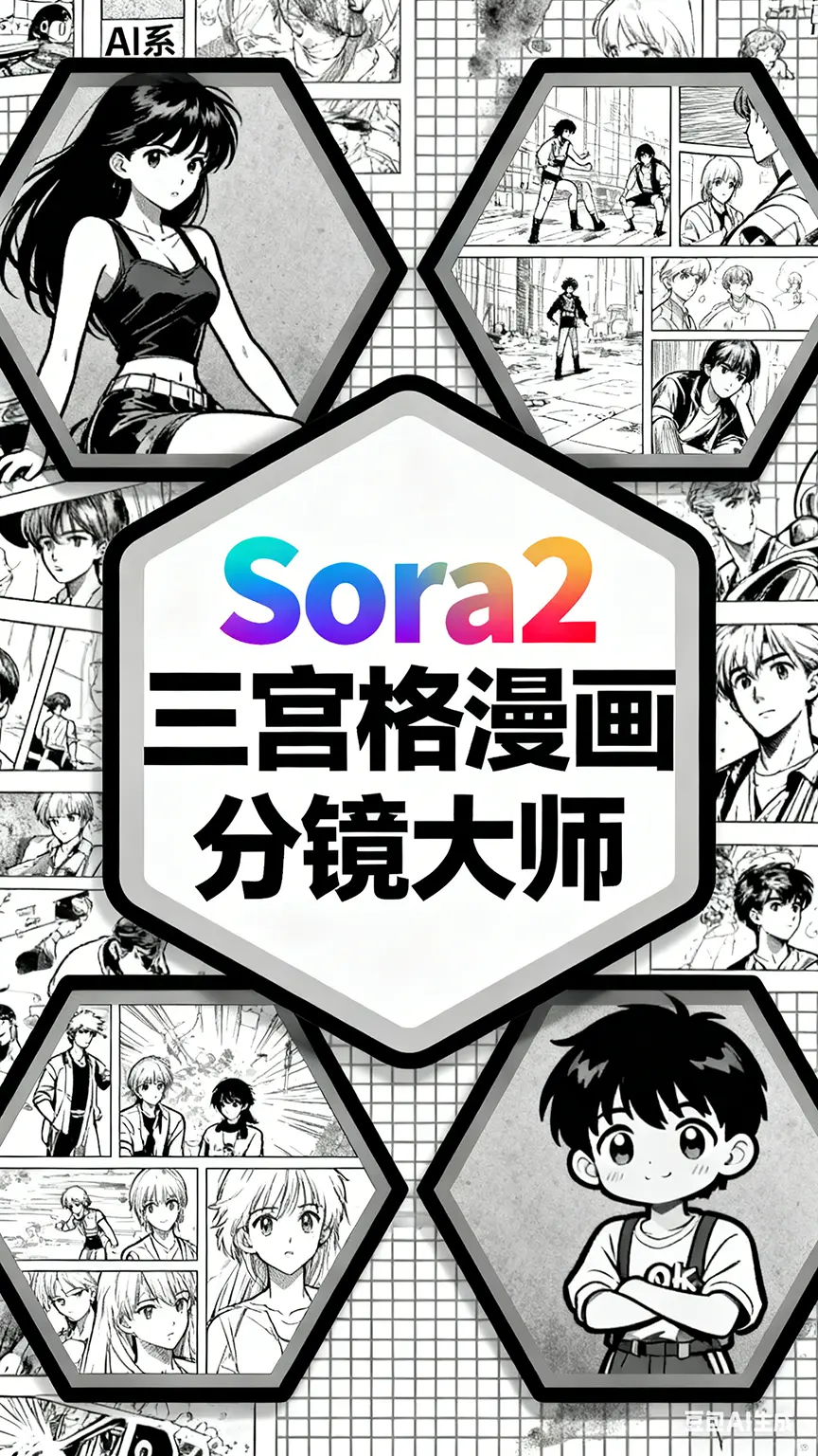 (4K-基准0.15)Nano Banana Pro三宫格漫画分镜大师V3(贞贞AI工坊版)