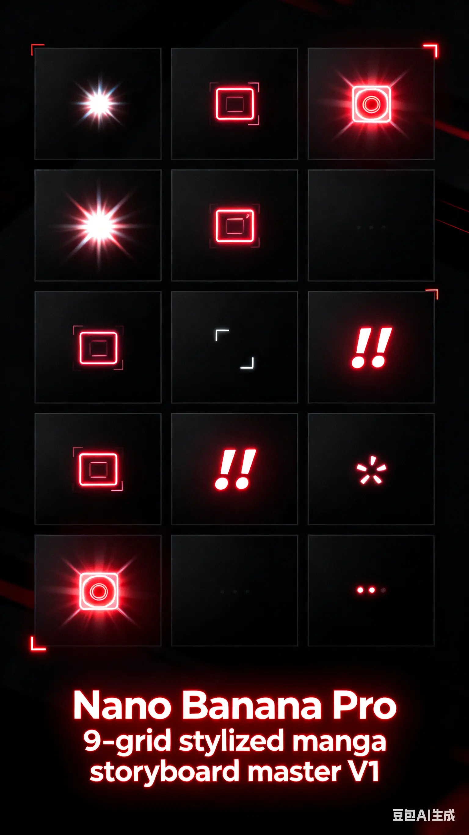 (4K Benchmark 0.15) Nano Banana Pro Nine-grid Stylized Comic Panel Master V1 (Zhenzhen AI Workshop Edition)