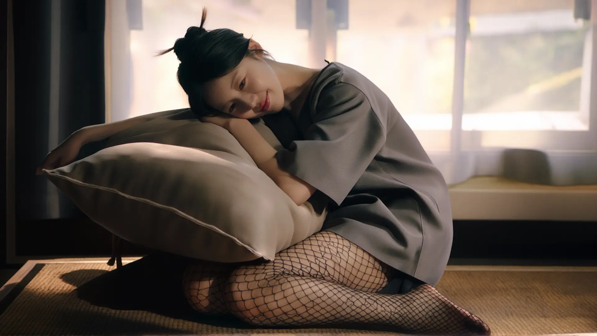 (贞贞-大网渔网袜量贩版)Z-Image Eyes Deatailed自动扩写文生图V3