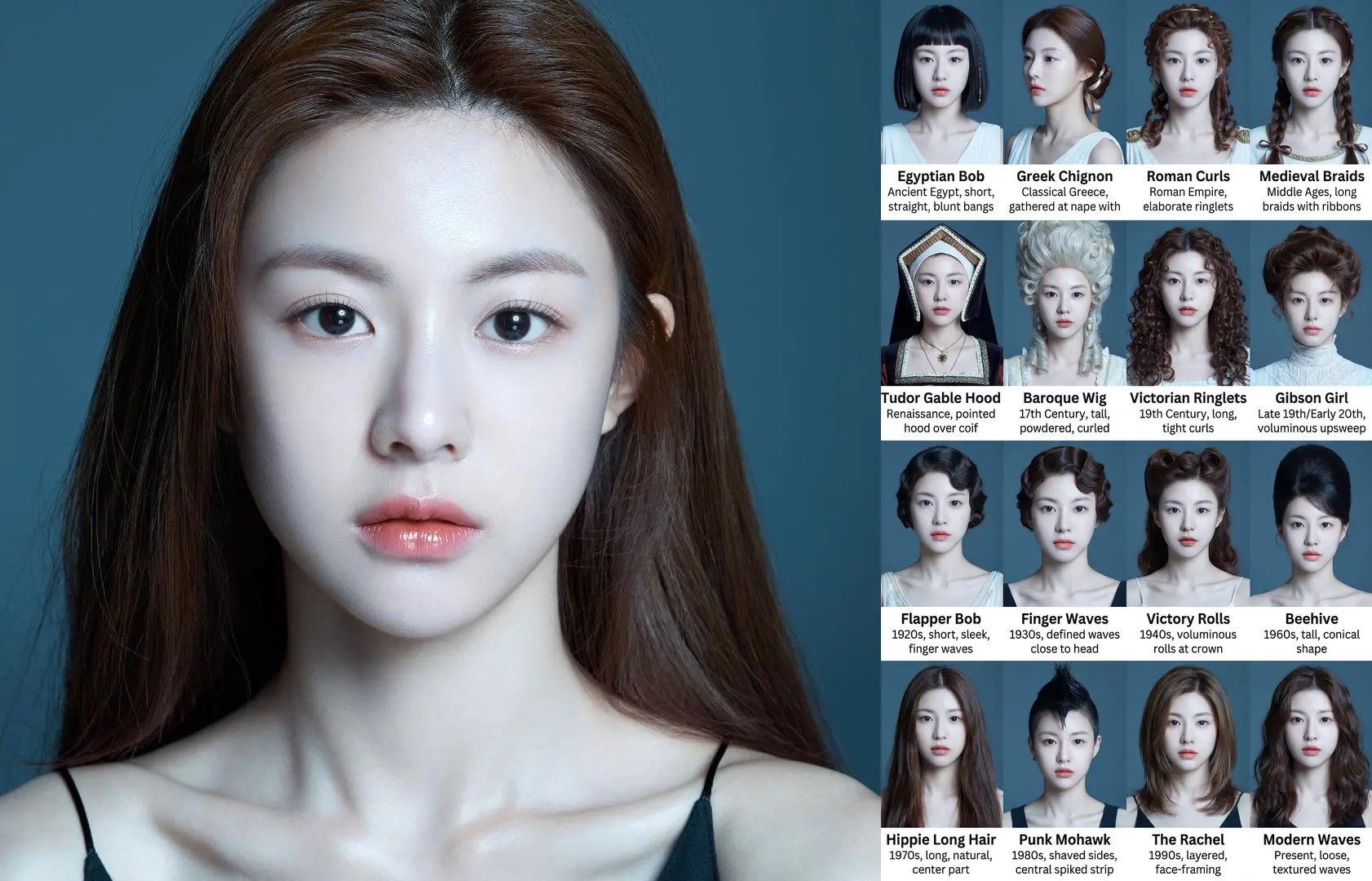 (4K-基准0.15)Nano Banana Pro发型设计和溯源V1(贞贞AI工坊版)