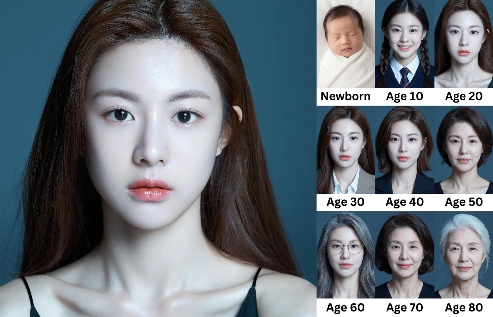 (4K-基准0.15)Nano Banana Pro女孩的一生V1(贞贞AI工坊版)