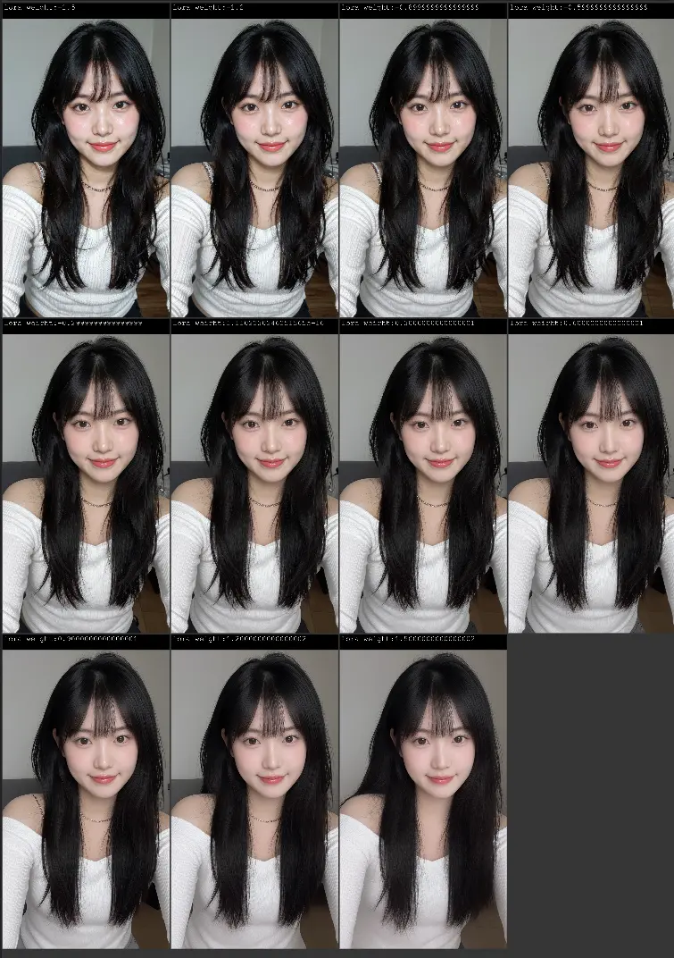 Z Image DetailDeamonZ lora weight XYZ comparison test workflow V1