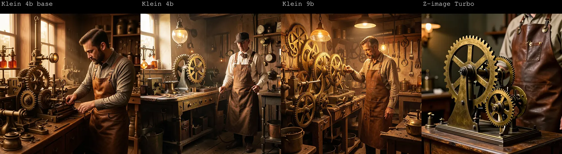 flux klein多版本与zimage对比工作流