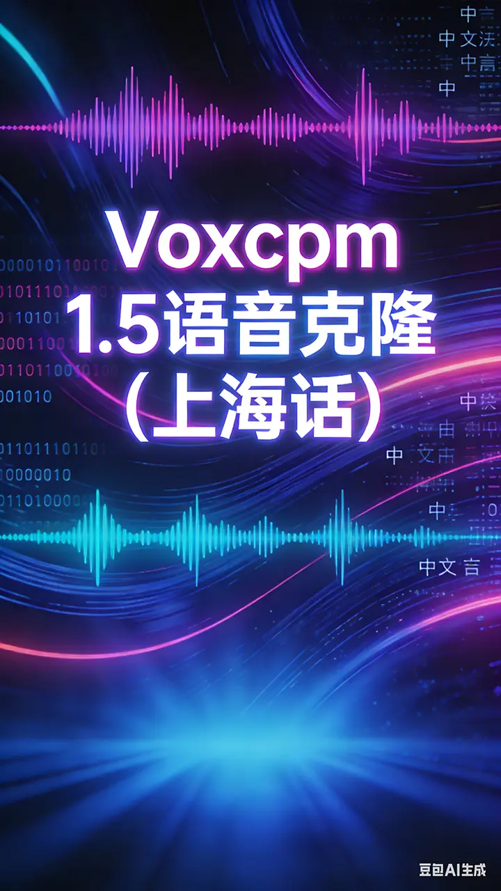 (上海话)VoxCPM 1.5模型TTS新版