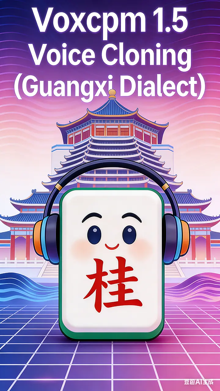 (Cantonese Guangxi dialect) VoxCPM 1.5 model TTS voice cloning new version