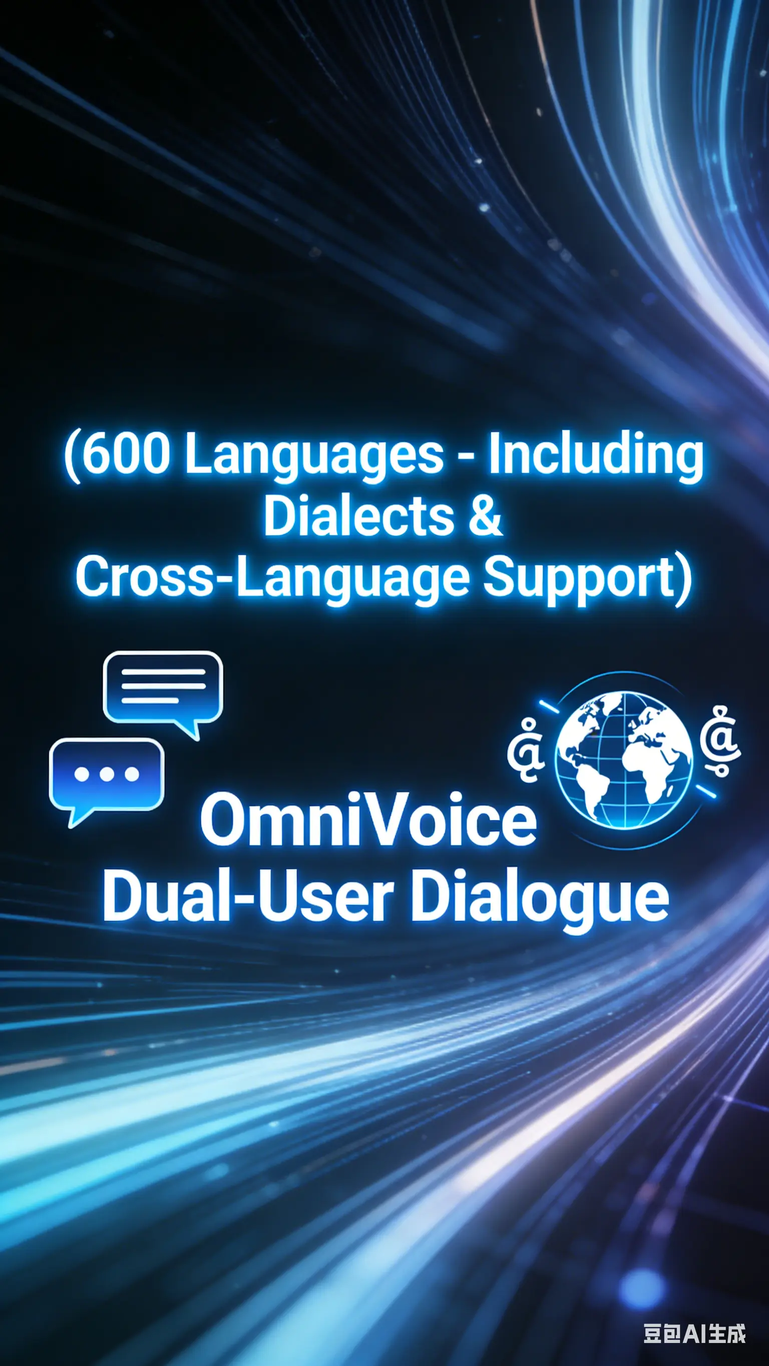 (600 languages, supports dialects, supports cross-language) OmniVoice dual-person dialogue