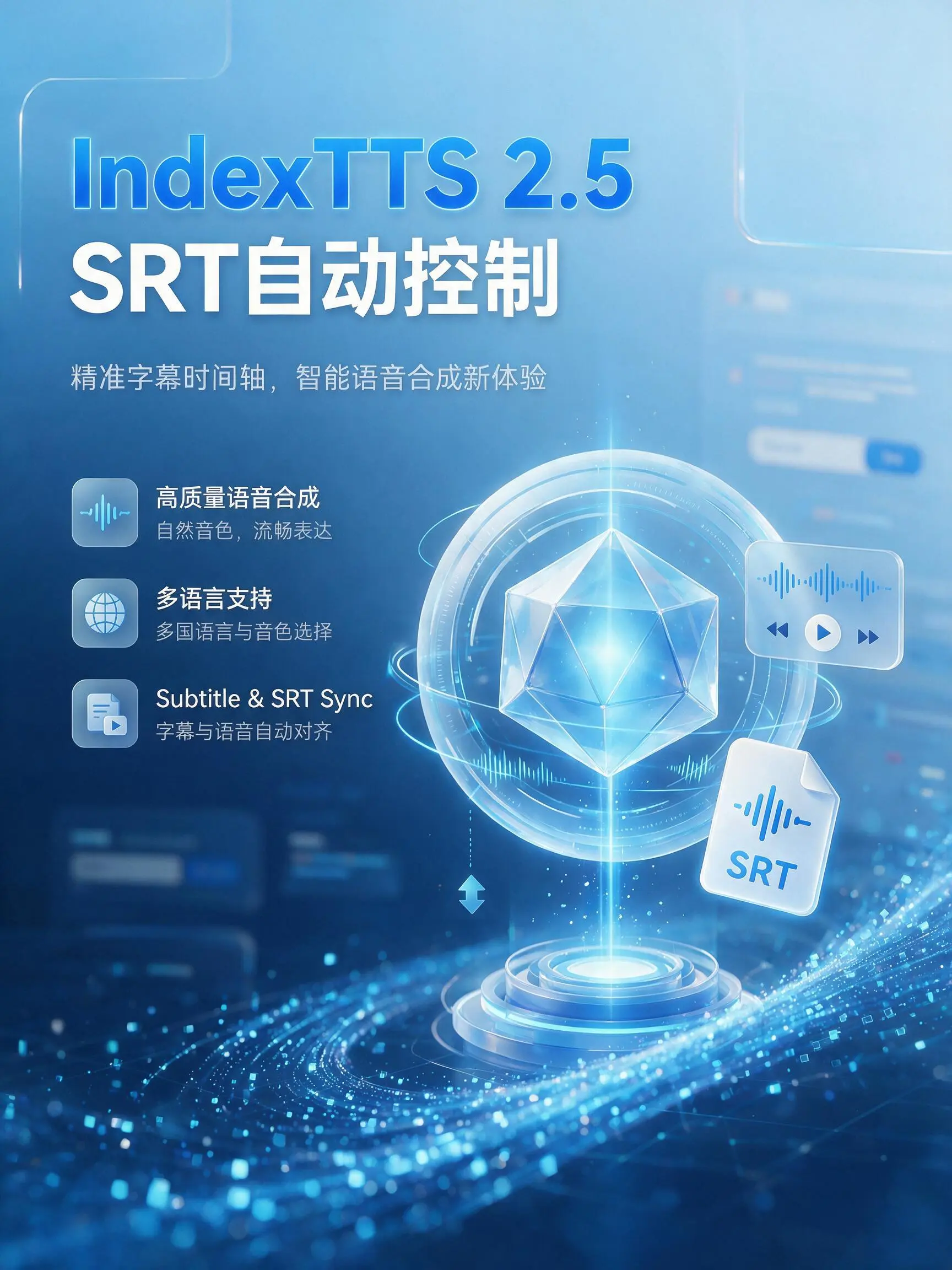 IndexTTS 2.5多人对话SRT自动语速控制