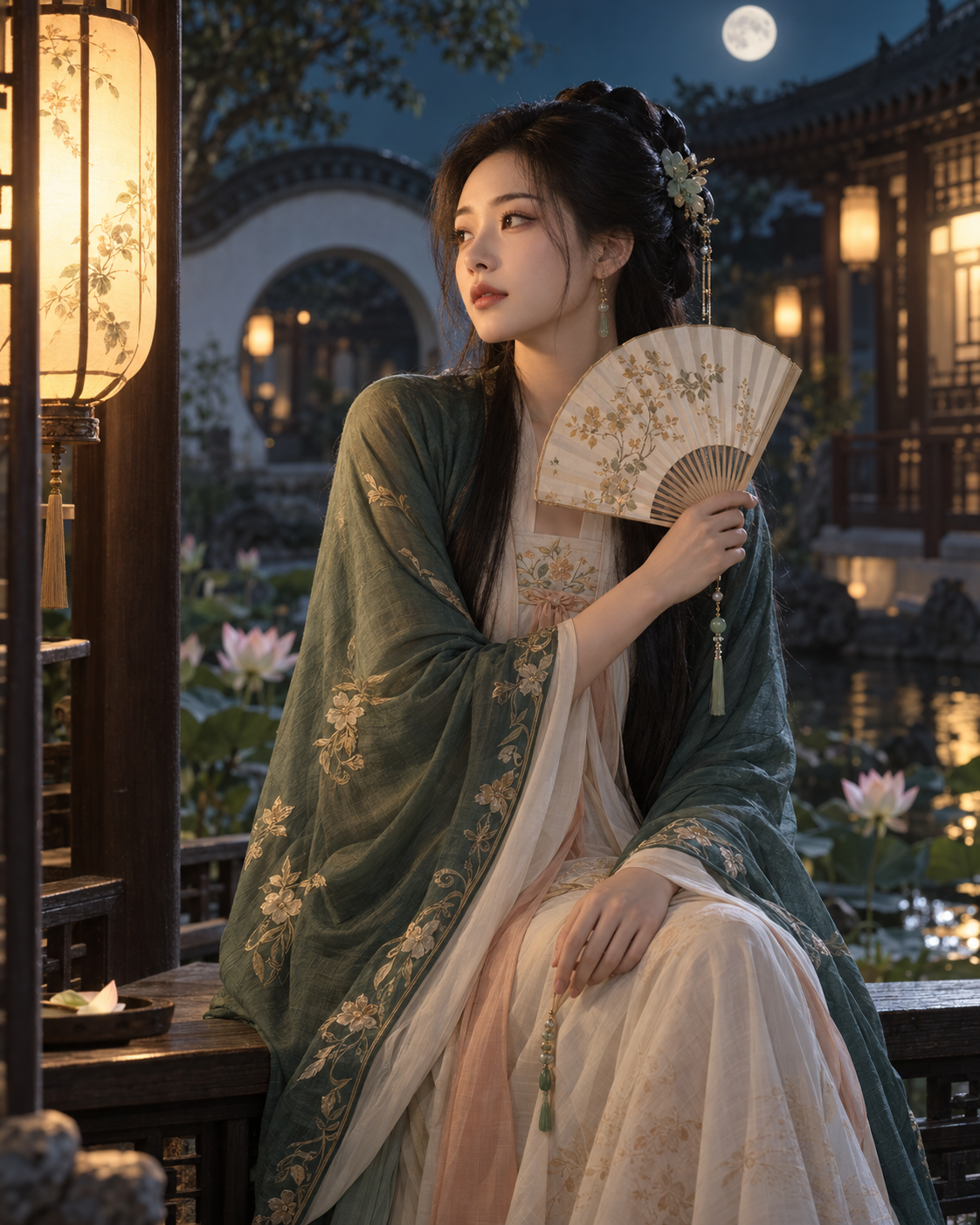 東洋古典風の女性ハイファッション誌メインビジュアル
