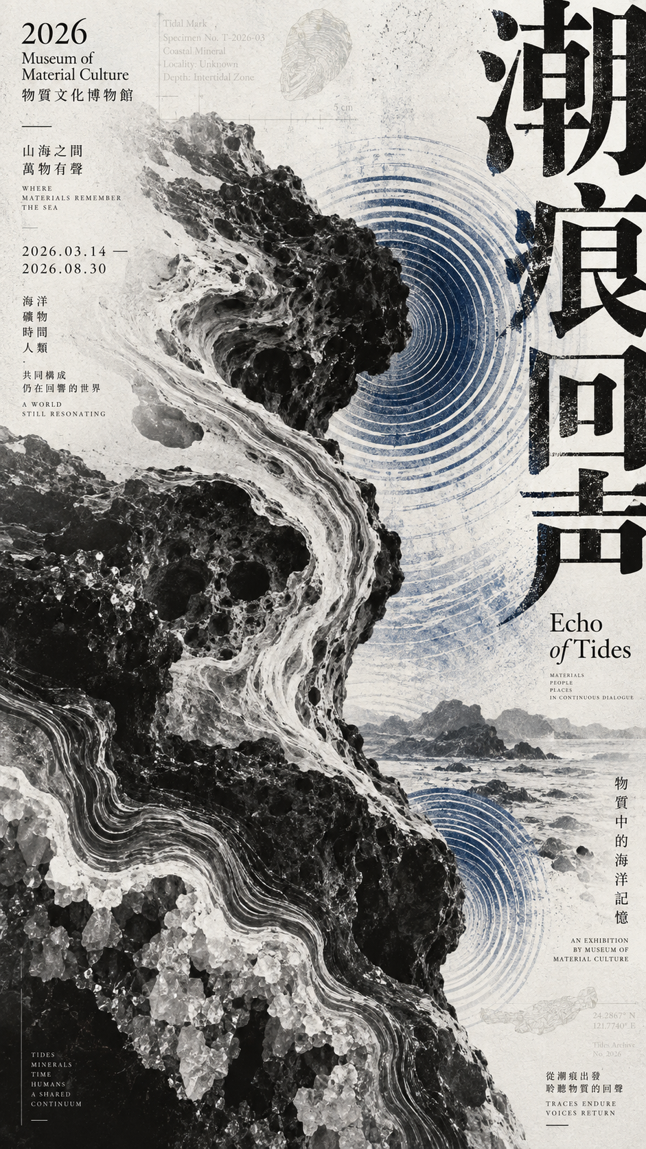 斜向势能文化展览海报模板