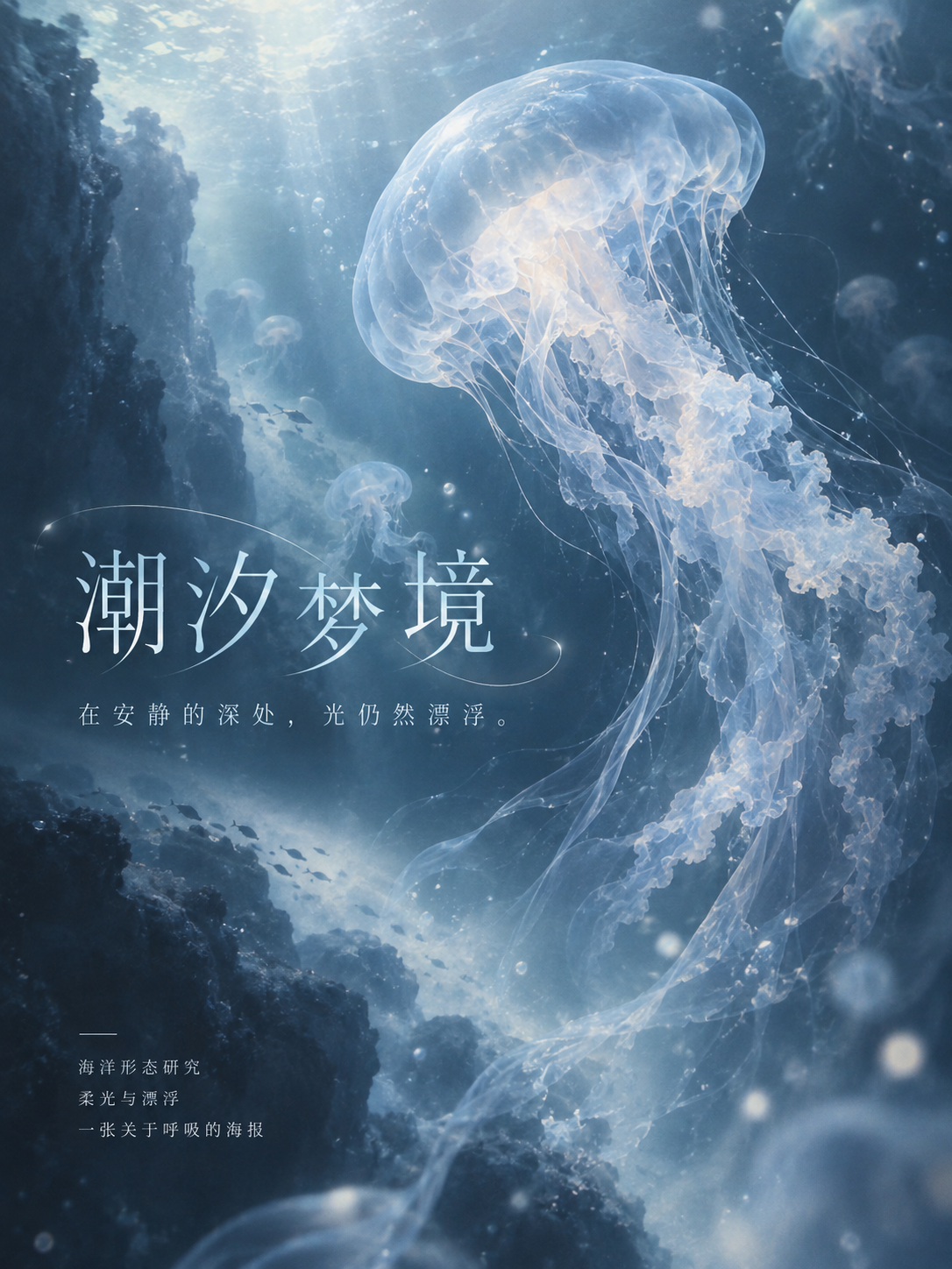 梦幻感海洋艺术设计海报生成