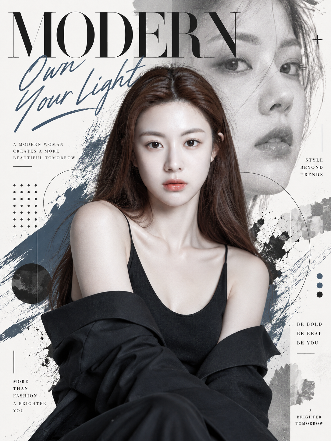 High-Fashion Collage Style Poster Design