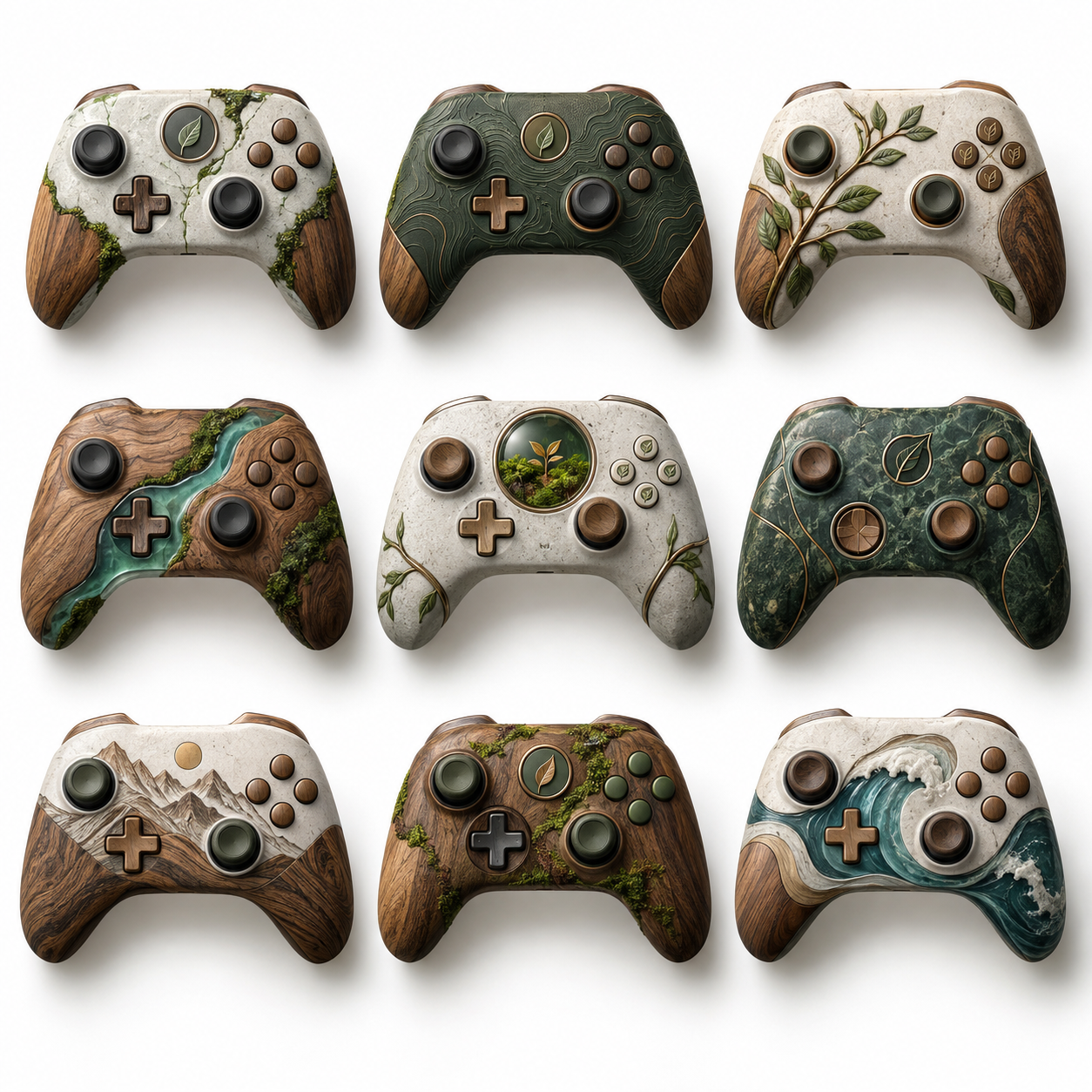 A Collection of Highly Tactile 3D Art Game Controllers — AI image creation