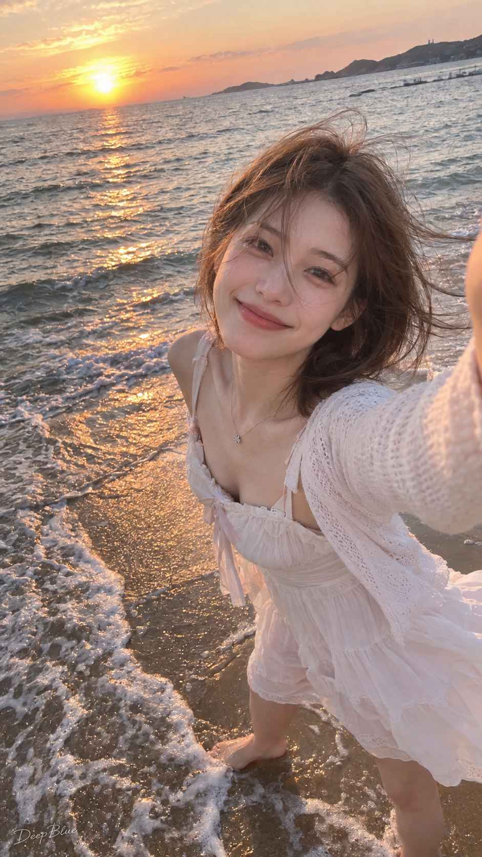 リアルな東アジア女性の旅行連写