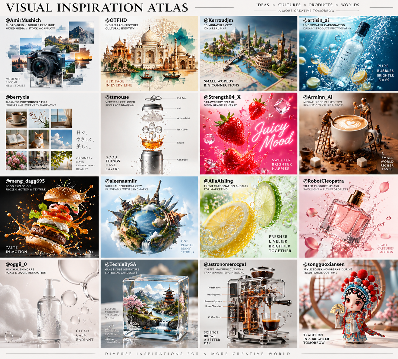 High-End Commercial Visual Creative Inspiration Map