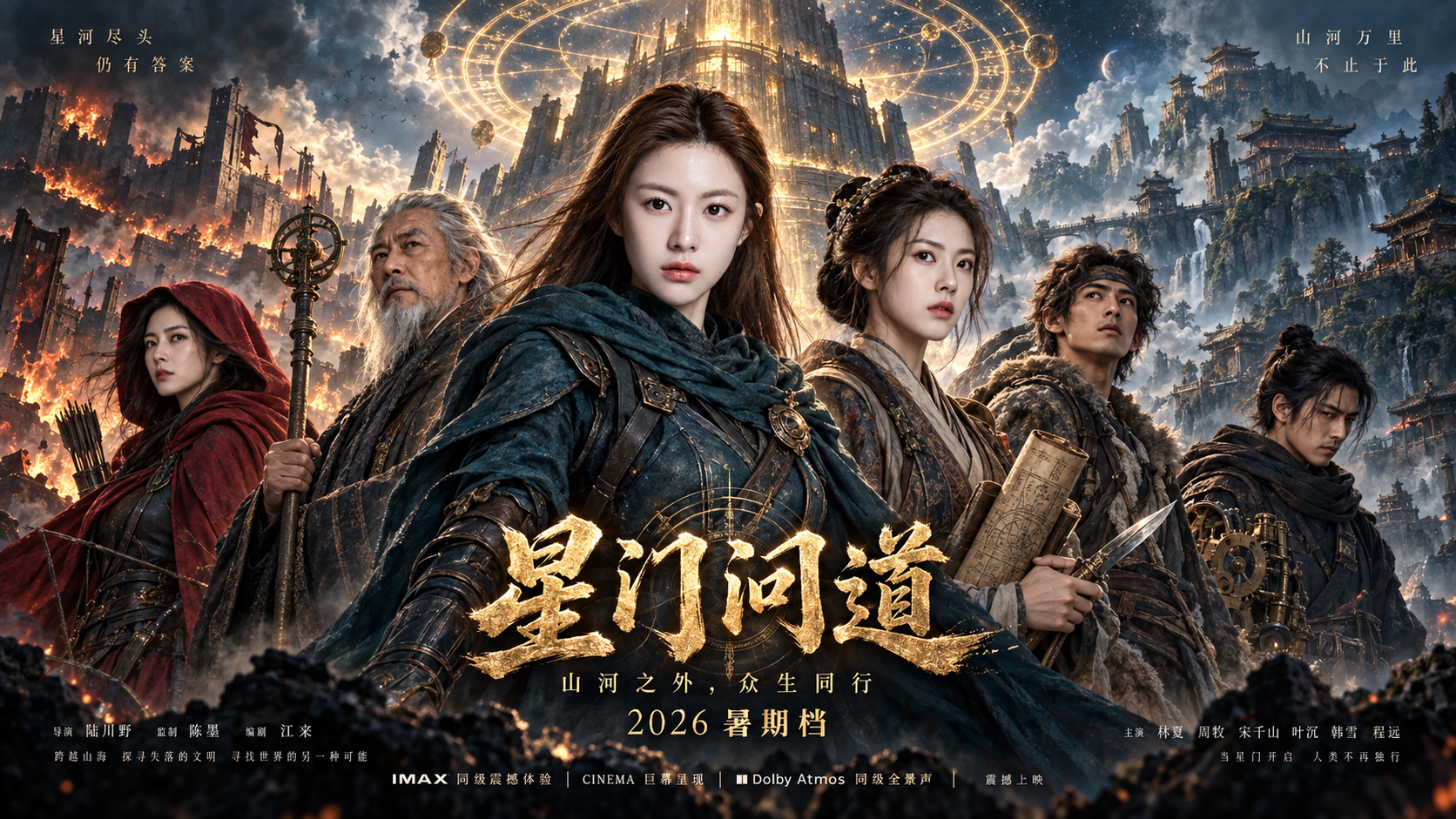 中国ファンタジー冒険大作映画ポスターキービジュアル