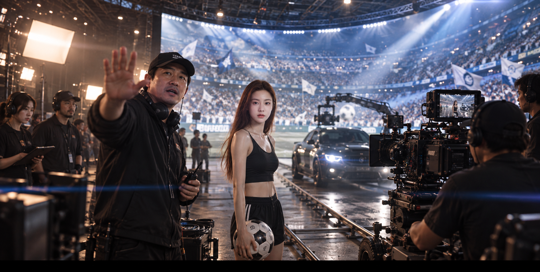 Nouvelle frontière de la production virtuelle : tournage immersif d'un film publicitaire de football