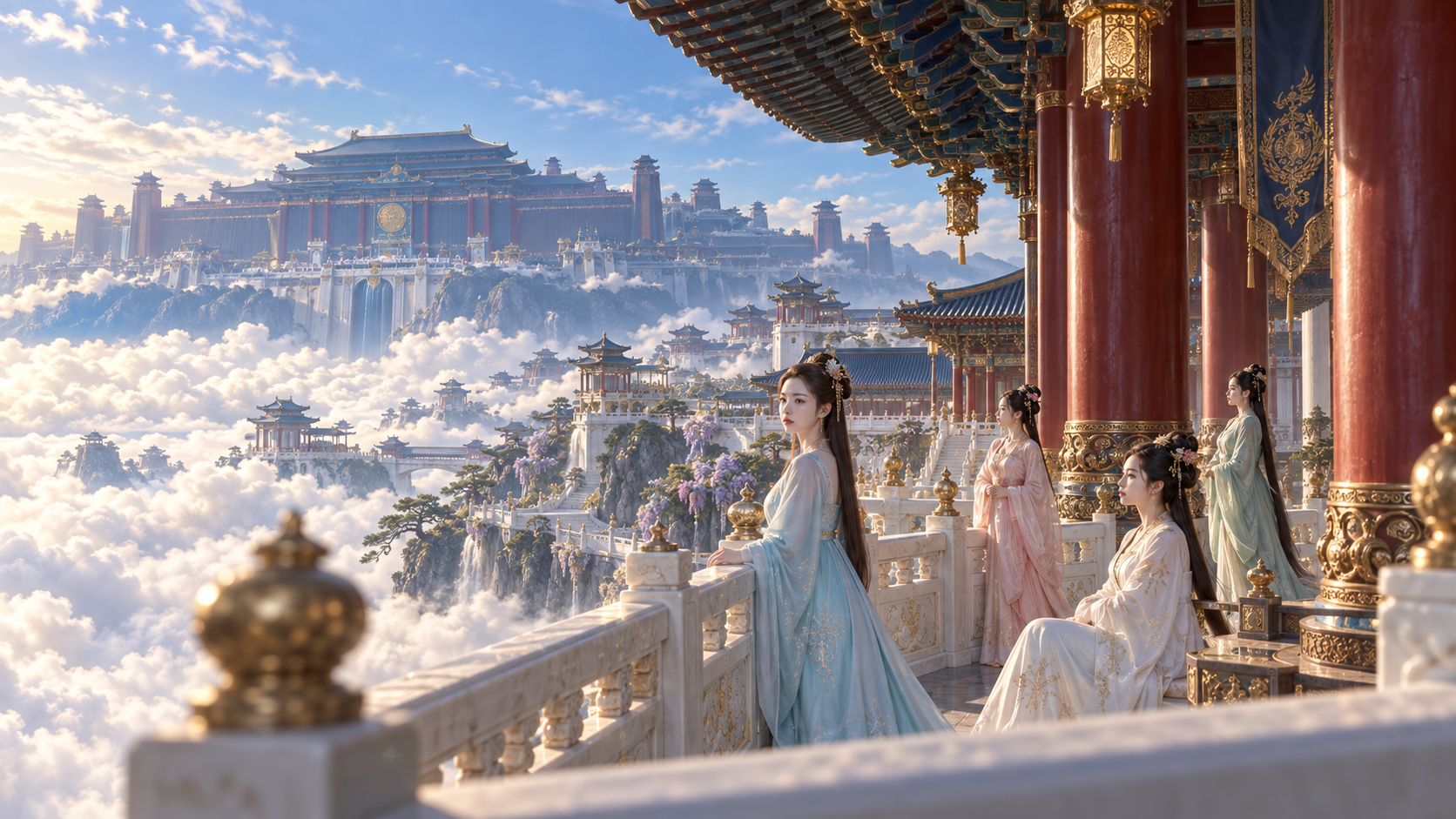 Photographie à très grande échelle de la capitale royale du royaume divin oriental