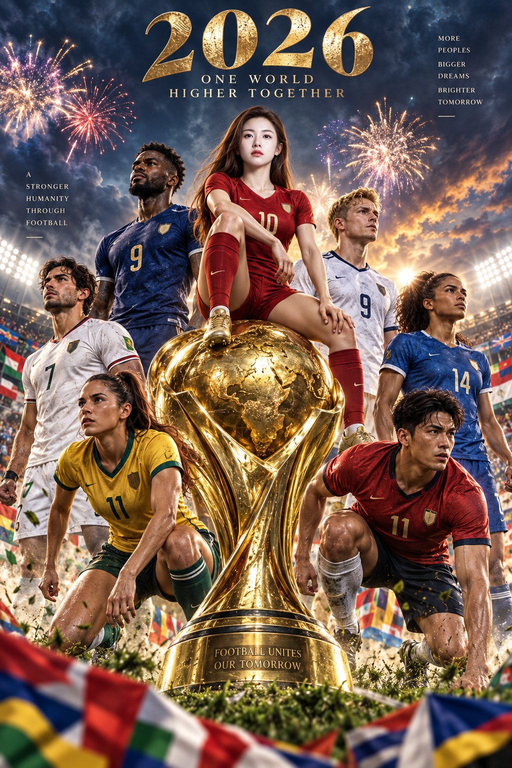 2026 世界サッカー選手権 叙事詩ポスター