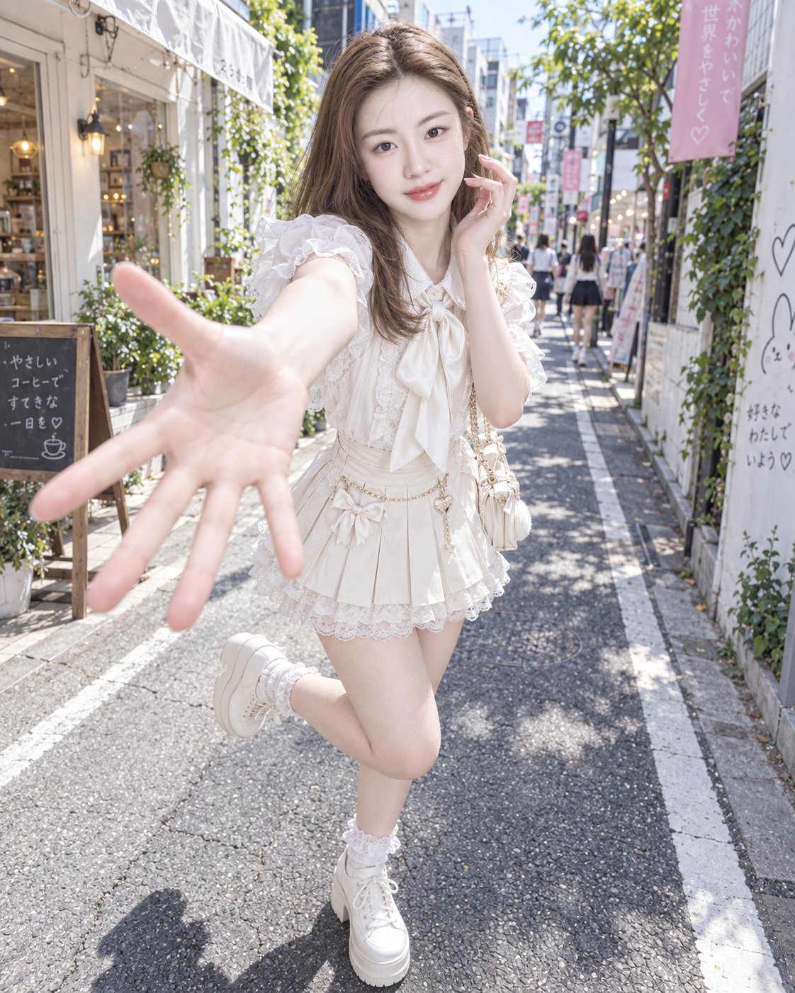原宿 昼下がりの午後 少女風 日系ストリート写真