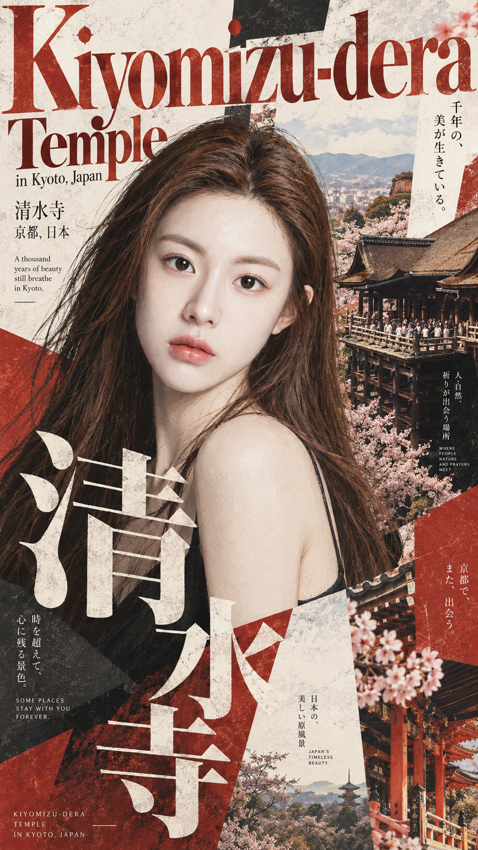 日系文化出版物与艺术海报图文排版