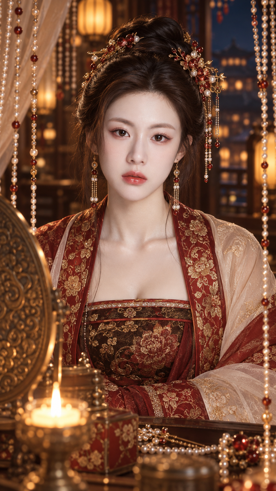Classical Night Beauty Portrait — AI image creation
