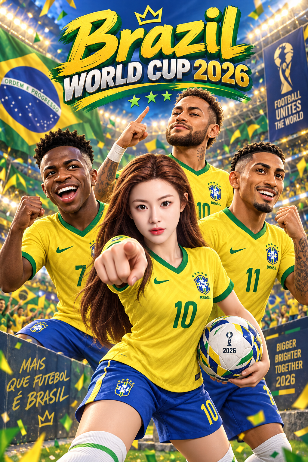 2026ワールドカップ代表チーム3Dコミックポスター