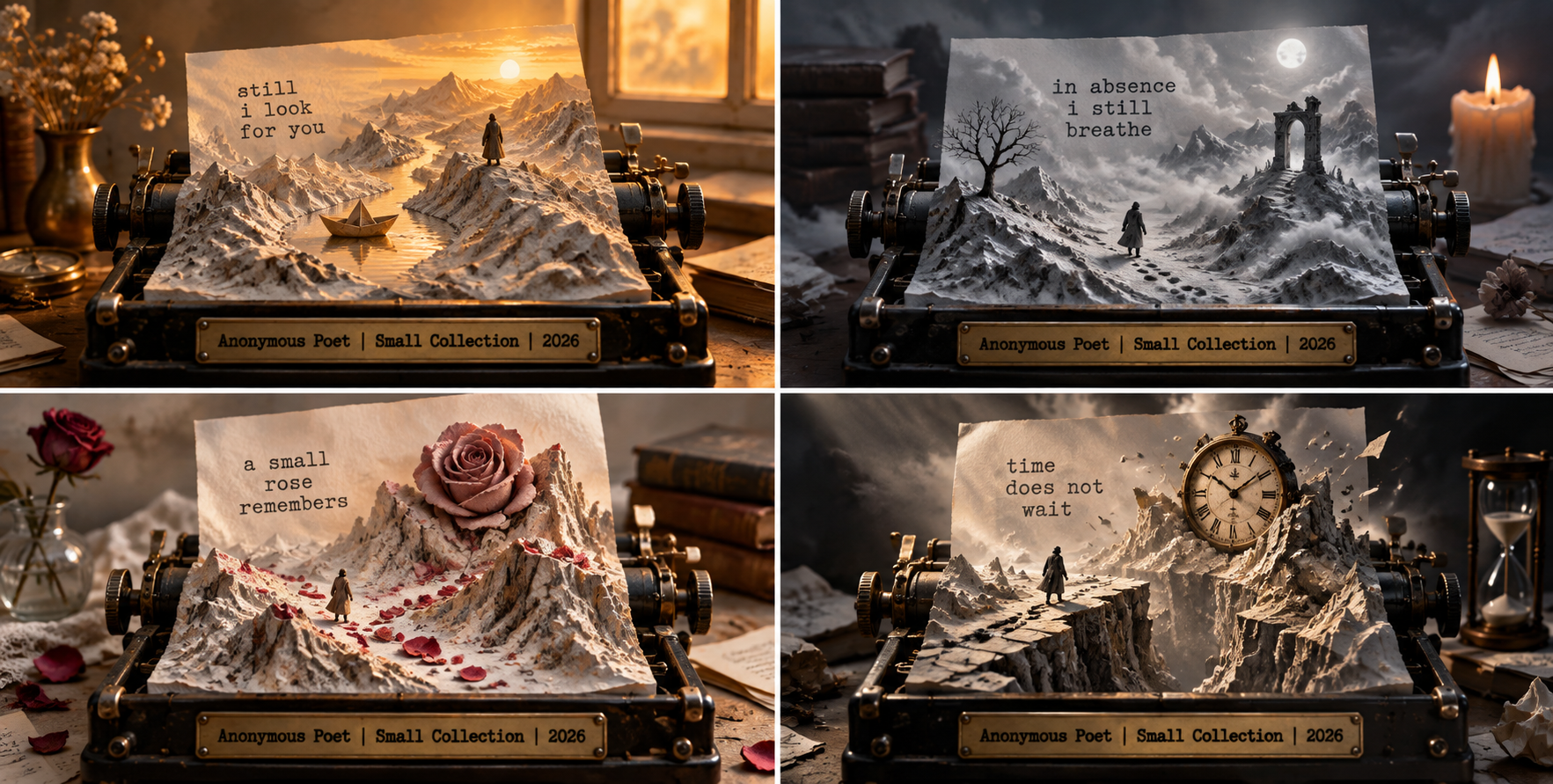Poetic Terrain on a Typewriter: A Miniature World Built of Words