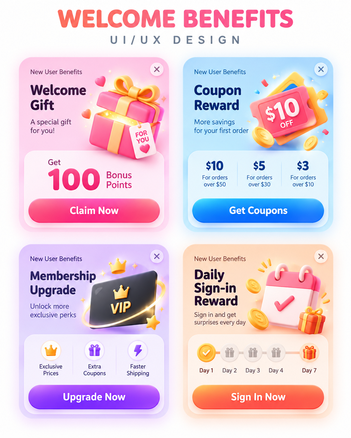 アプリ運営ポップアップ四分割デザイン提案展示図