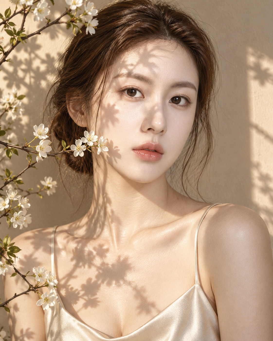 Dreamy Aesthetic Hyperrealistic Fashion Beauty Portrait