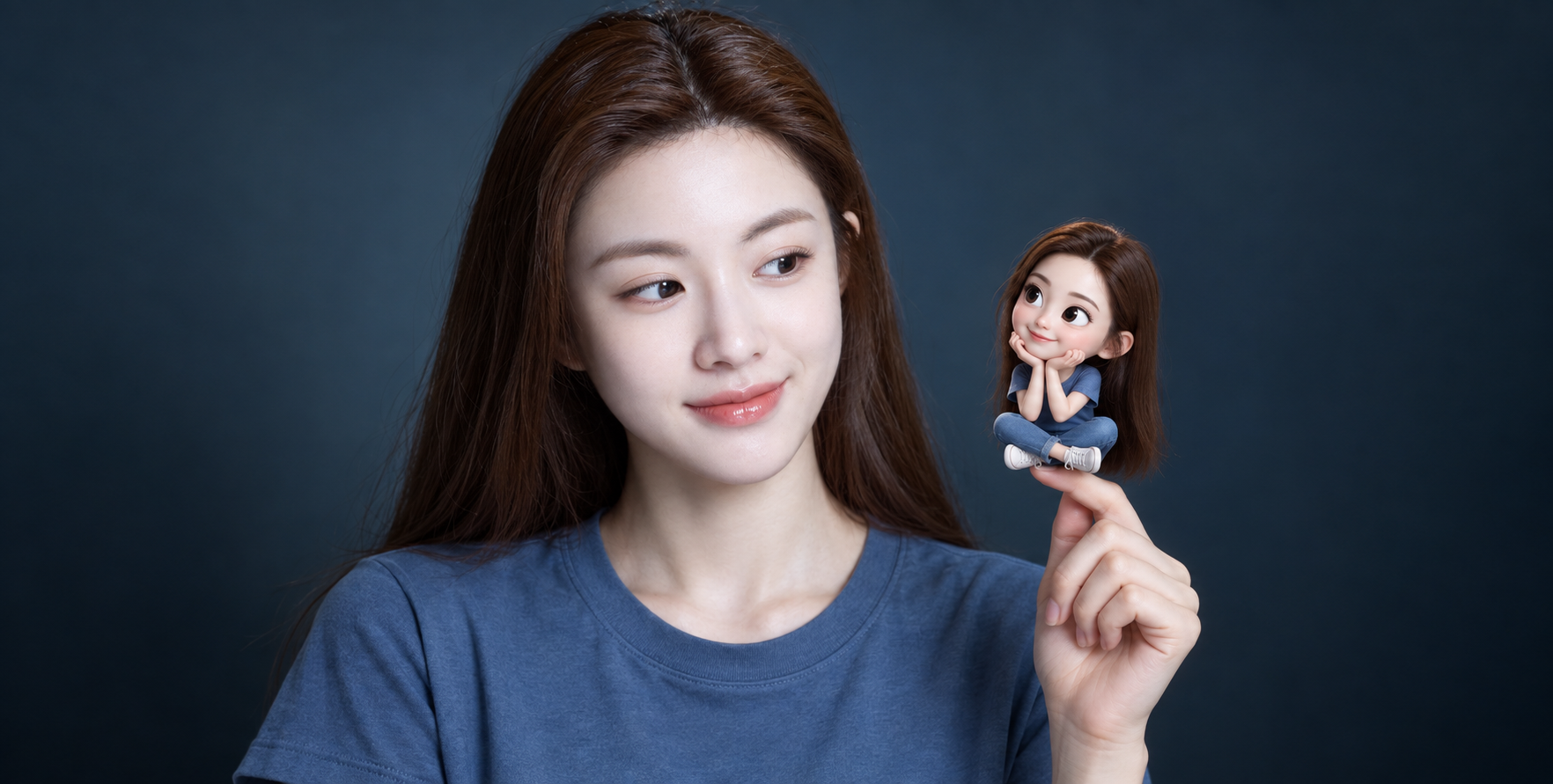 Rencontrez votre mini-vous : portrait réaliste à double mise au point