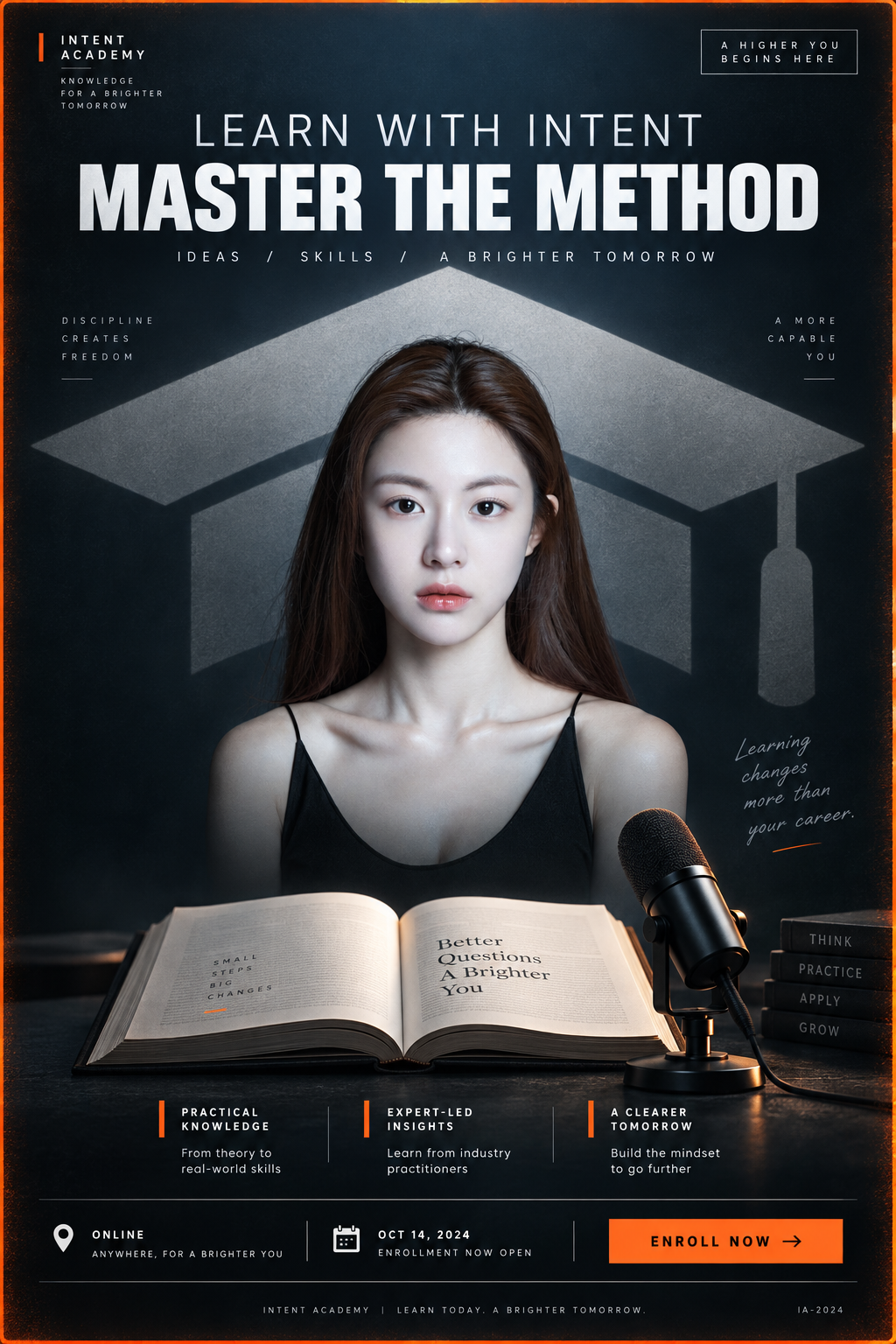 Système visuel d'affiche promotionnelle percutante pour cours de commerce