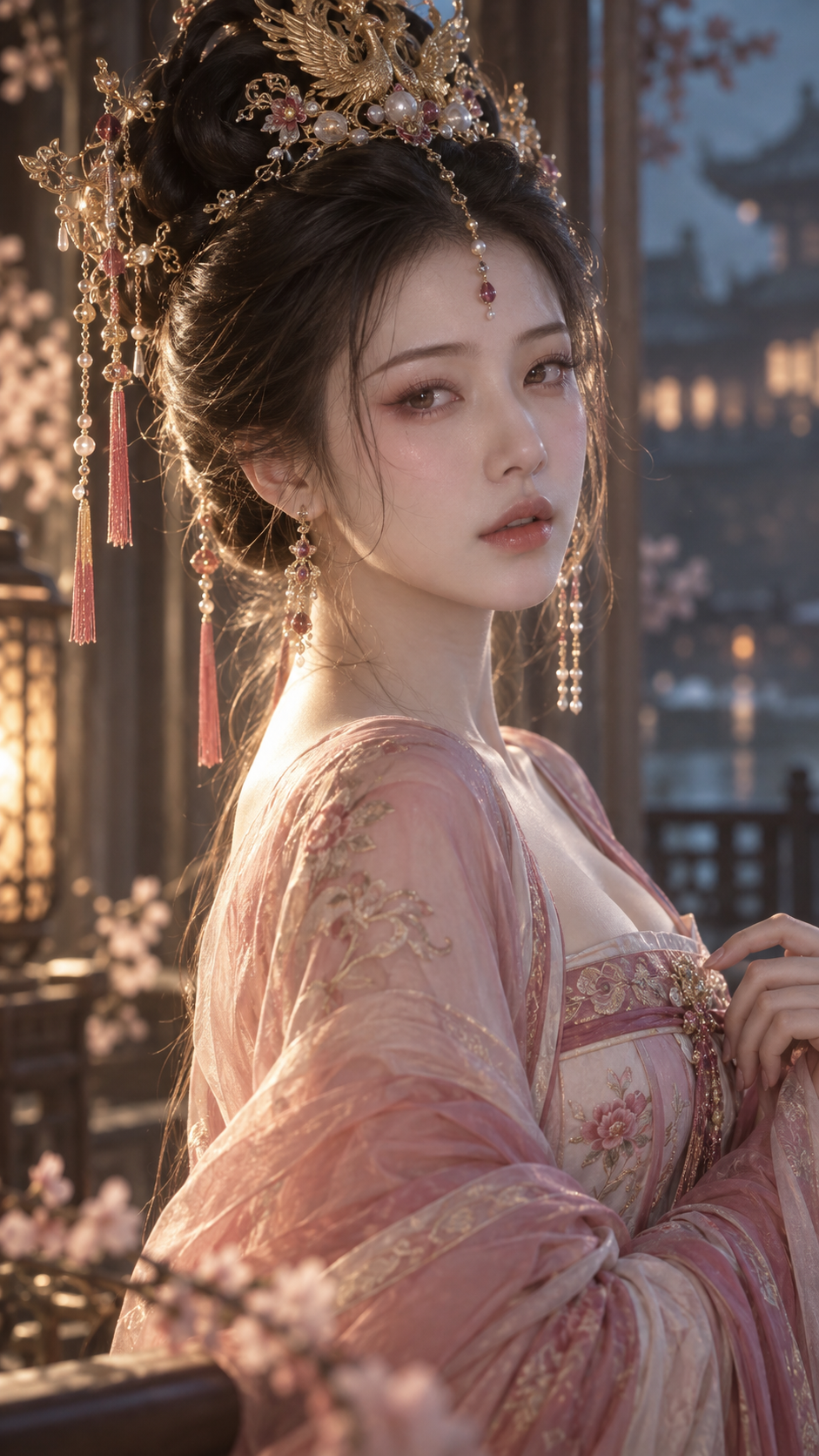 唐風美学の古典美人 中国風CGポートレート