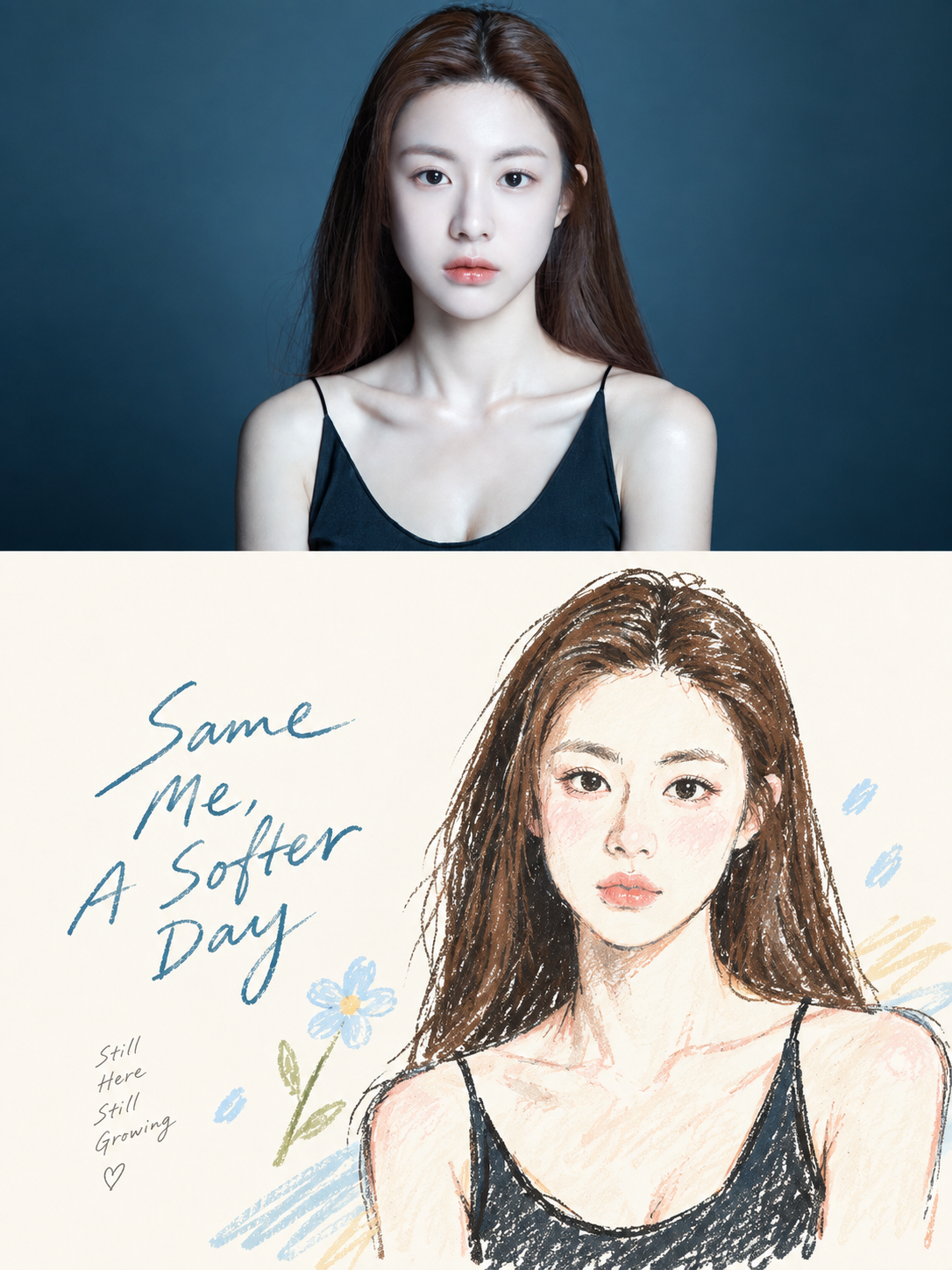 Semi-Realistic Semi-Hand-Drawn High-End Magazine Layout Poster
