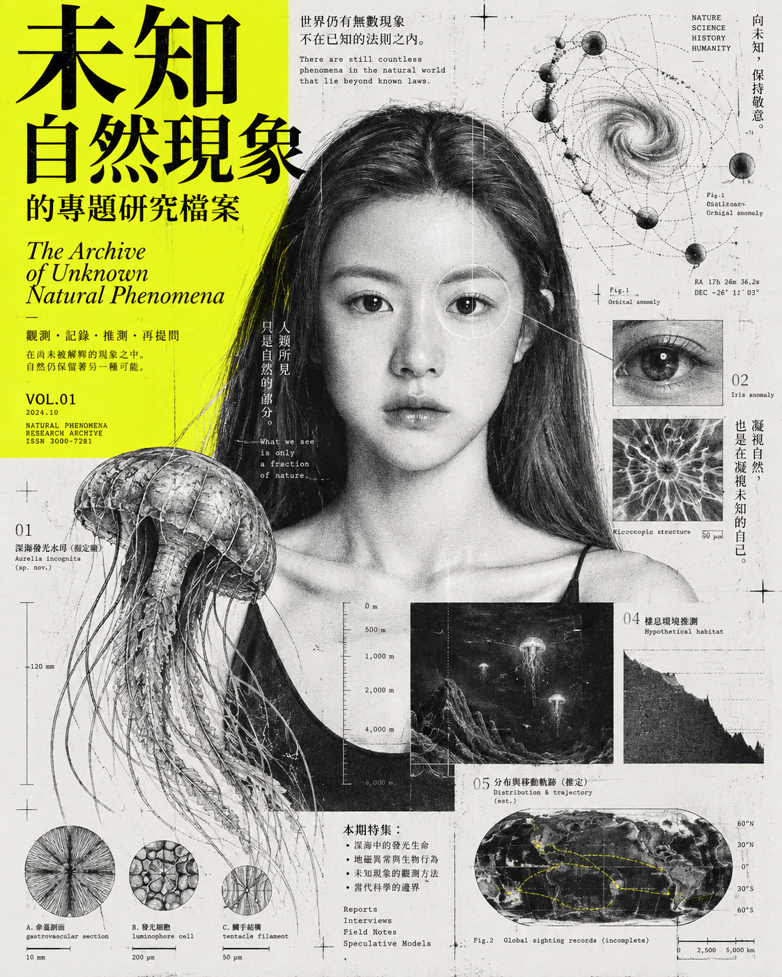 実験的科学アーカイブ誌のポスターデザイン