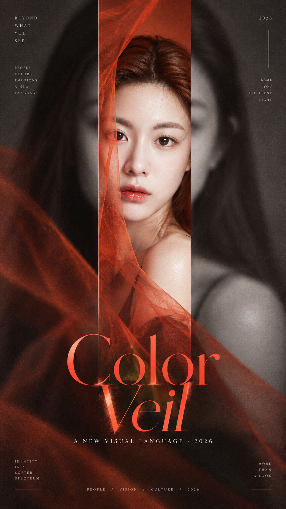 High-End Color Reveals Fashion Editorial Poster