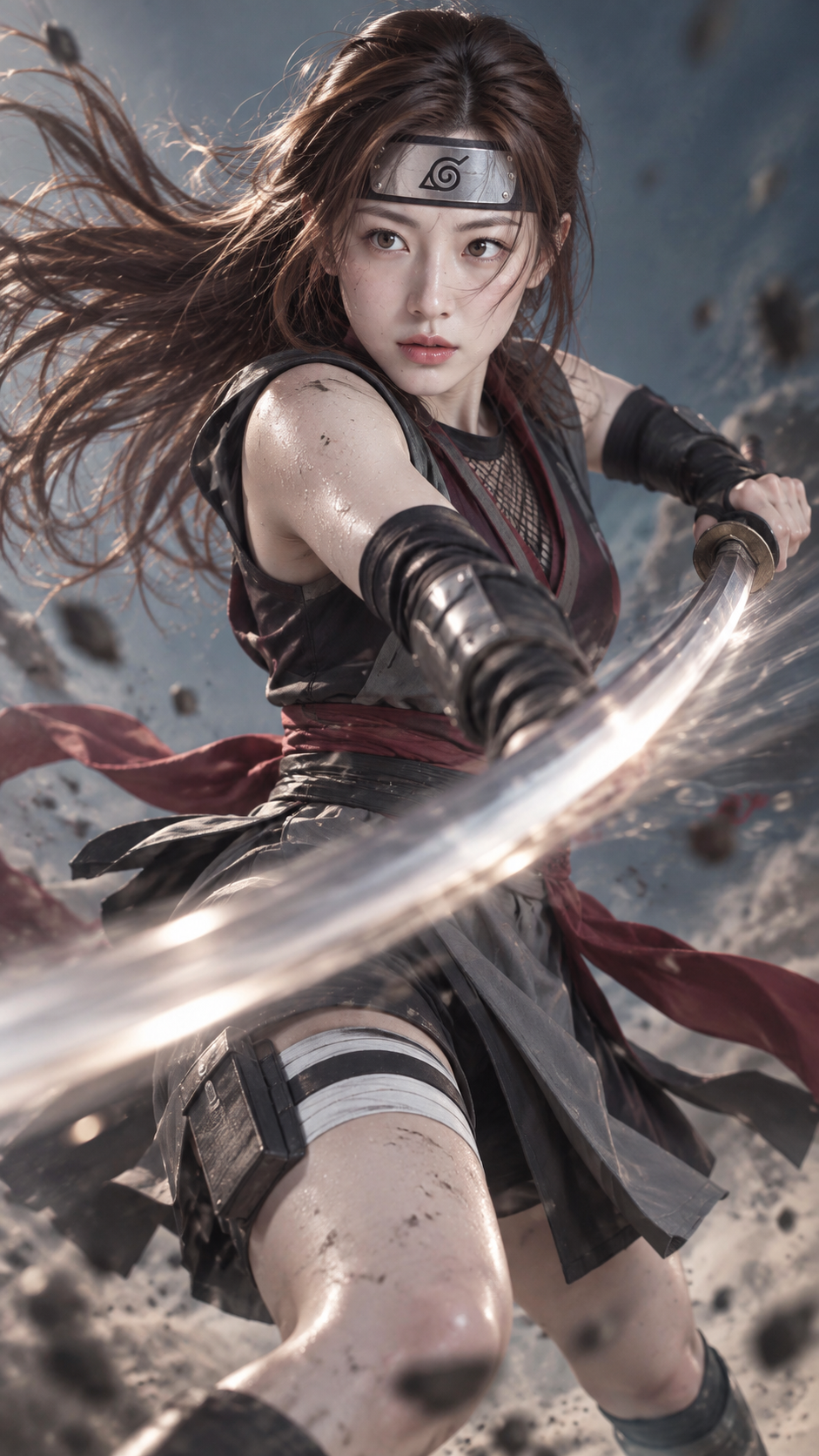 超リアルなNARUTO女性キャラの激闘クローズアップ