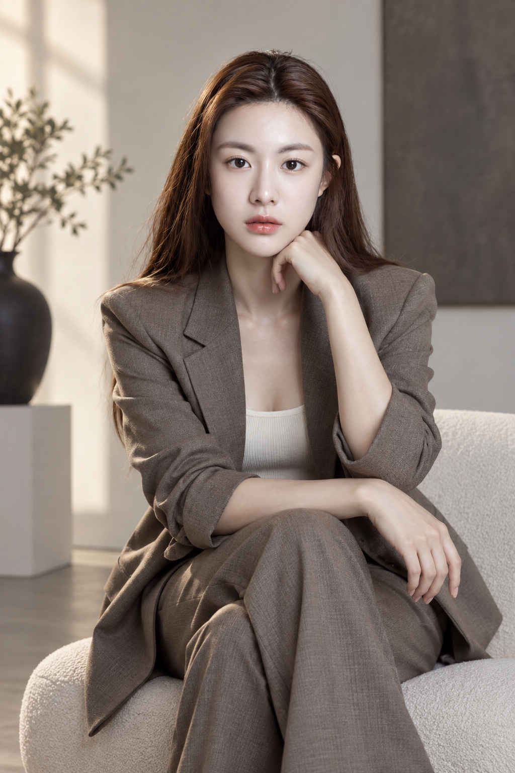 Chân dung thương hiệu cá nhân tinh hoa cao cấp dưới ánh sáng tối giản