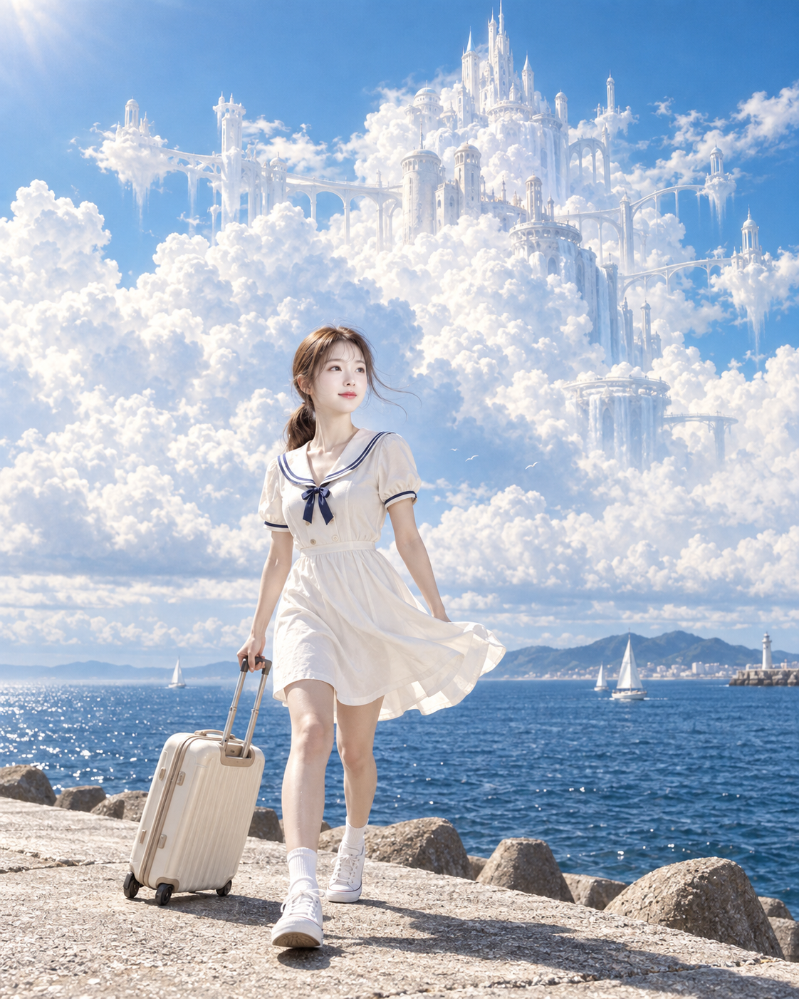 Summer Portrait Photography on the Way to Cloud City