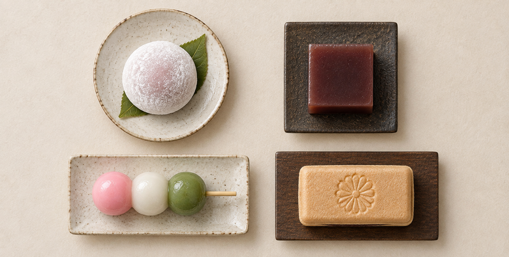 幾何学的秩序の和菓子 ノリング・タイル