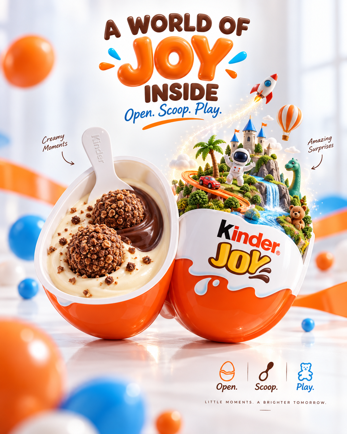 Gợi ý quảng cáo sáng tạo siêu cao cấp cho Kinder Joy